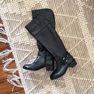 VINCE CAMUTO - Black Knee high LEATHER BOOTS - 6M